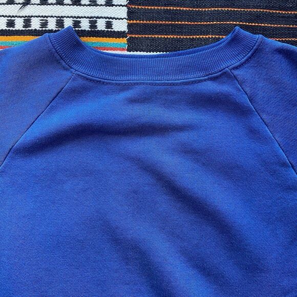 Vintage Sportswear Blue Crewneck Pullover Sweater. 50/50 Polycotton. Size Medium - Picture 7 of 13